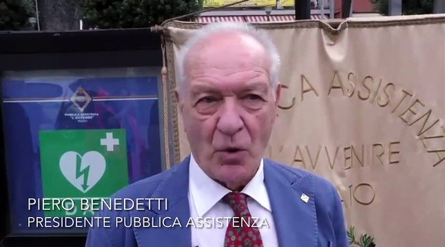 Prato, inaugurato un nuovo defibrillatore al servizio della cittadinanza / VIDEO