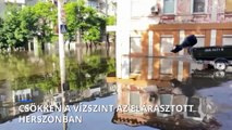 Apad az ár Herszonnál, a lakosság továbbra is nagy veszélyben