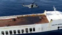 Watch: Italian forces secure Turkish ship attacked by armed stowaways