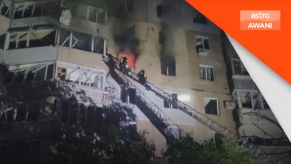 Tiga terbunuh dalam kebakaran akibat serpihan dron