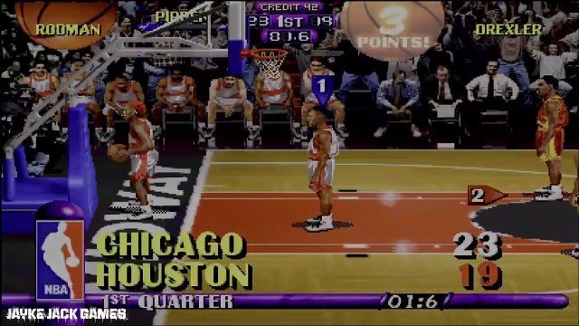 NBA Maximum Hangtime - Arcade - Chicago Bulls vs. Houston Rockets