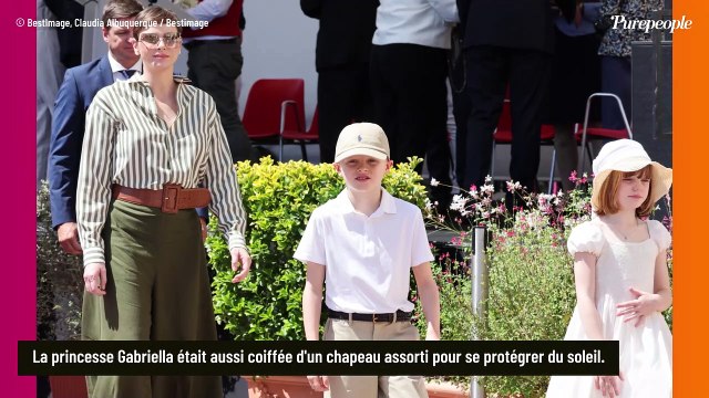 Gabriella de Monaco angélique avec son look champêtre : sortie en famille avec Caroline et Stéphanie de Monaco