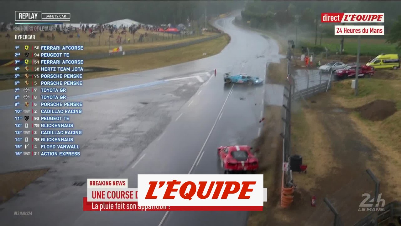 La pluie provoque des glissades en série - Auto - 24h du Mans