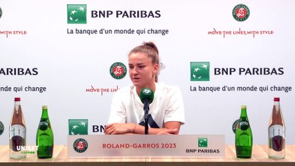 Roland-Garros 2023 - Karolina Muchova : "I gave it my all on the court against Iga Swiatek, so there are no regrets"