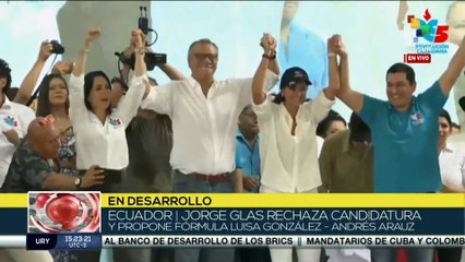 Ecuador: Fórmula de la Revolución Ciudadana, Luisa Gonzalez y Andres Arauz