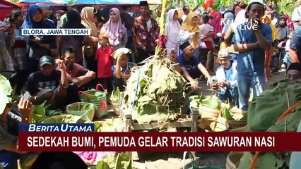Ungkap Rasa Syukur Atas Hasil Panen, Pemuda di Blora Jateng Jalankan Tradisi 'Sawuran Nasi'!