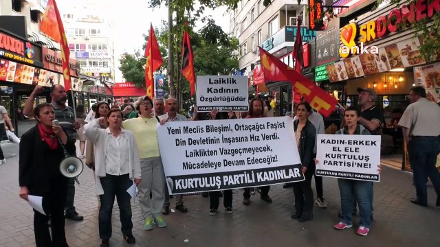 HKP'den HÜDA PAR ve Yeniden Refah Partisi protestosu