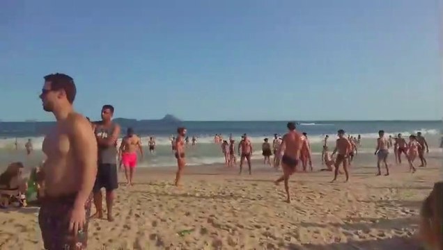 Beach Party — LEBLON BEACH — Rio de Janeiro THE BEST BEACH IN THE WORLD Brazil 【 4K UHD 】