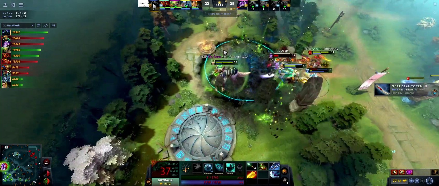 Amazing performance on Abaddon Pro match replay 36123 Damage