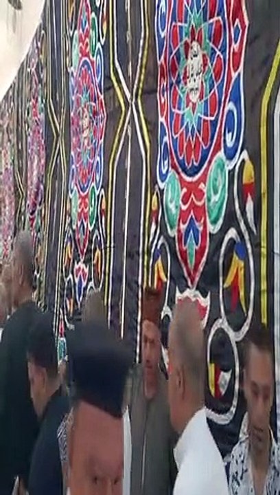 مراسم عزاء أرملة الشيخ محمد الطبلاوى بمدينة أشمون فى المنوفية