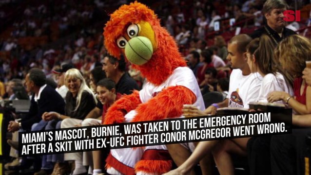 Heat Mascot Sent to ER After Conor McGregor Punch During Game 4 Skit, per Report