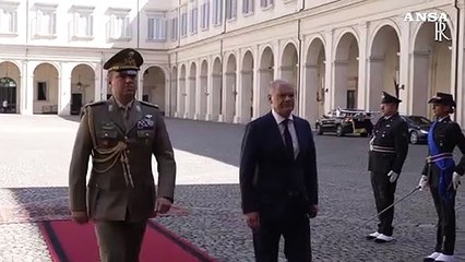 下载视频: Quirinale, Mattarella riceve Scholz