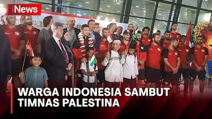 Sambut Timnas Palestina, Yel-Yel Ahlan Wa Sahlan Menggema di Bandara Soetta