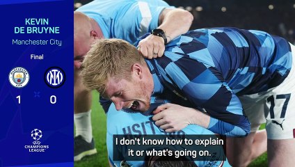 Reflective De Bruyne struggles to take in City's Champions League glory