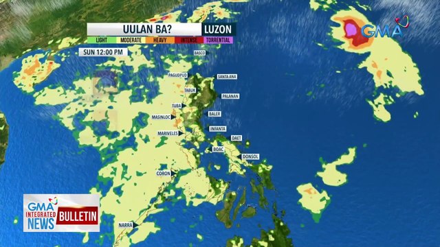 Nagpapaulan sa ilang bahagi ng bansa ngayong araw ang hanging Habagat na pinalalakas ng Bagyong #ChedengPH | GMA Integrated News Bulletin