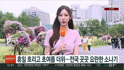 [날씨] 휴일 전국 요란한 소나기…국지성 폭우 주의
