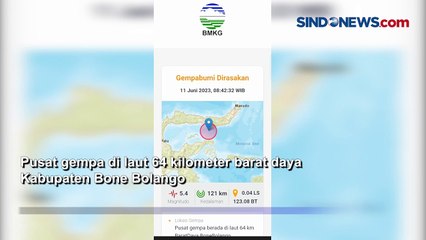 Bone Bolango Gorontalo Diguncang Gempa Magnitudo 5,4, Tidak Berpotensi Tsunami
