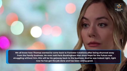 No Liam! No Kids! Thomas Finally Burned Hope To Ashes Bold and the Beautiful Spo