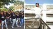 Shah Rukh Khan House Mannat पर Shahrukh Signature Step का Fans Guinness World Record Video Viral