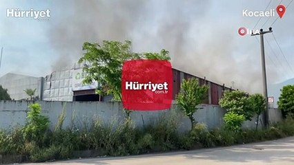 Kocaeli'de fabrikada yangın