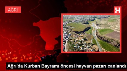 Ağrı'da Kurban Bayramı öncesi hayvan pazarı canlandı