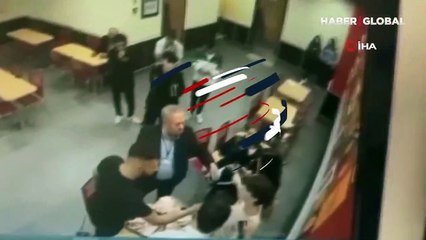 Hamburgercide sevgilisi ile tartıştı, önüne geçene saldırdı! Ortalık boks ringine döndü