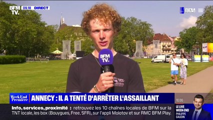 "On ne sait pas trop si on se trouve dans la réalité": Lilian, loueur de pédalos à Annecy qui a tenté d'arrêter l'assaillant, se confie trois jours après l'attaque au couteau