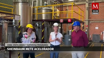 Sheinbaum visita y supervisa programas previo a Consejo de Morena