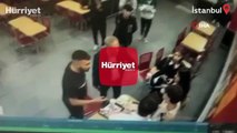 Hamburgercide kız arkadaşı ile tartıştı, ortalık boks ringine döndü