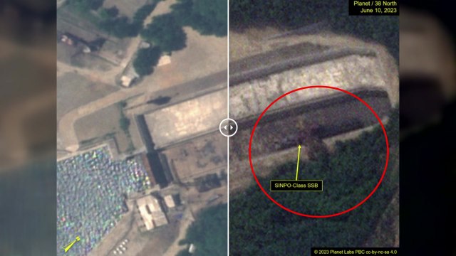 SLBM 탑재 가능한 北 신포급 잠수함, 건식독으로 이동 / YTN