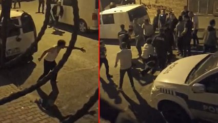 Eşini ve kızını rehin aldı, polis bacağından vurdu