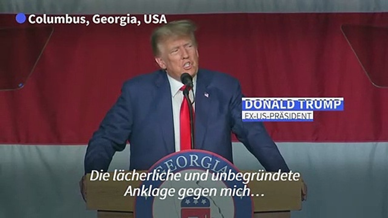 Trump nennt Anklage gegen ihn 'lächerlich und unbegründet'