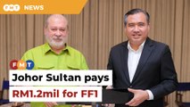 Johor ruler pays record RM1.2mil for FF 1 number plate