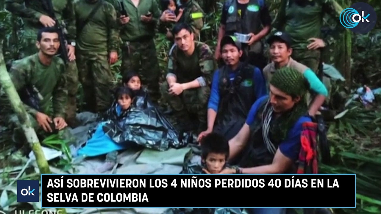 Así sobrevivieron los 4 niños perdidos 40 días en la selva de Colombia ...