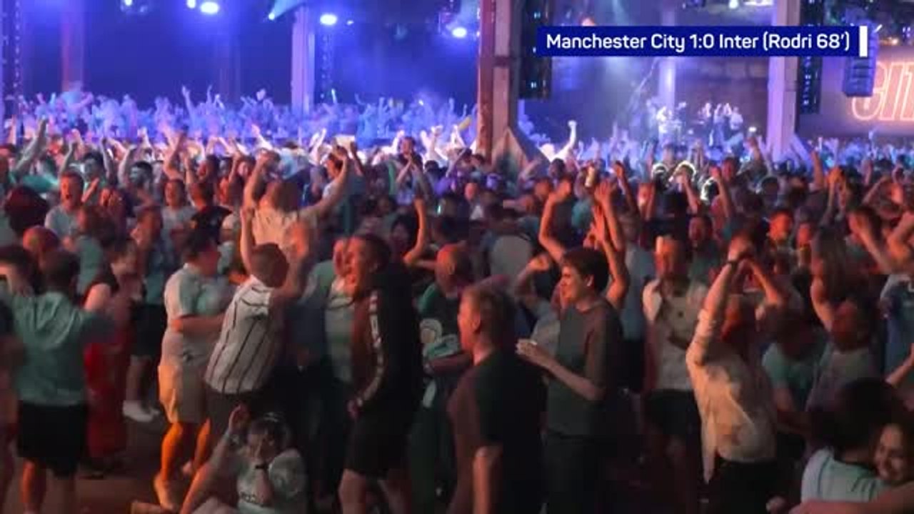 City-Fans feiern Rodris Siegtreffer