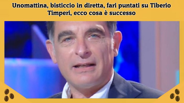 Unomattina, bisticcio in diretta, fari puntati su Tiberio Timperi, ecco cosa è successo
