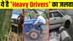 Funny drivers - idiot driving skills- Heavy drivers videos funny moments