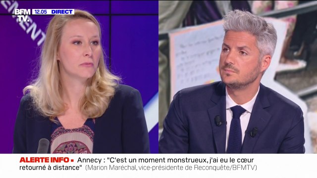 Marion Maréchal trouve que Gérald Darmanin devrait démissionner
