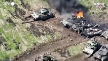 Ucraina, i russi distruggono mezzi blindati nel Donetsk