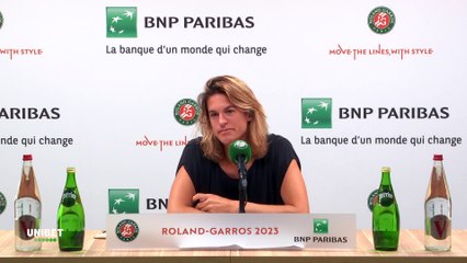 Roland-Garros 2023 - Amélie Mauresmo : "Le discours d'Ivan Dodig, ça n'est pas acceptable et encore moins d'insulter les gens à la sortie du terrain"