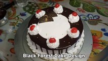 Black Forest Cake Design Bakery Style | Decoration Ideas | ब्लैक फॉरेस्ट केक कैसे बनाएं | Trending |