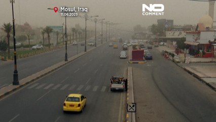 Irak | Una tormenta de arena desdibuja la ciudad de Mosul