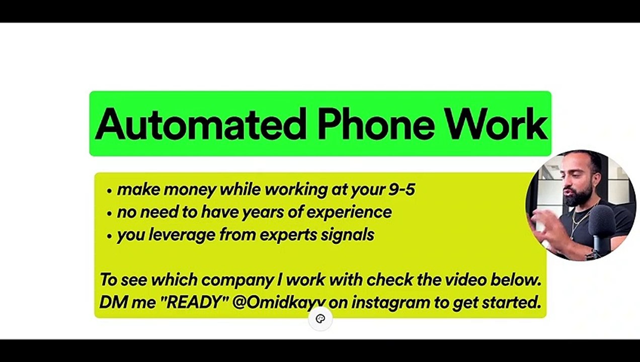 AUTOMATED PHONE WORK
