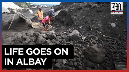 Quarry workers continue work despite Mayon unrest