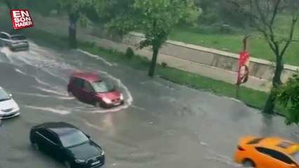 Ankara sağanak yağış sonrasında göle döndü