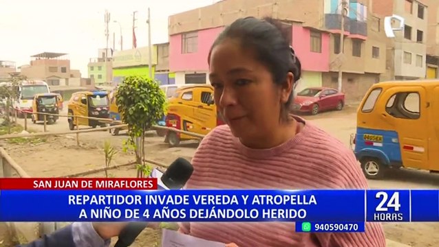 SJM: buscan a motociclista que invadió vereda y atropelló a niño de cuatro años