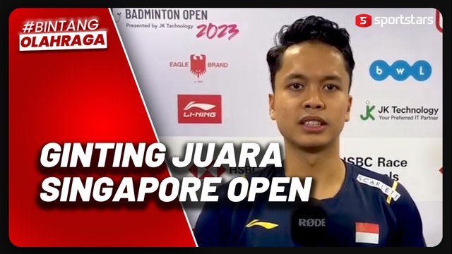 Juara Singapore Open 2023, Anthony Ginting Buka Resep Jitu Libas Antonsen