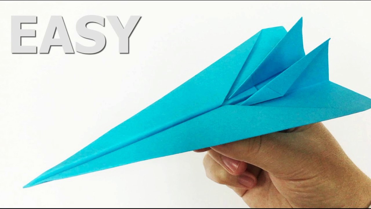 Comment Faire un Avion en Papier rapide et qui vole longtemps - Vidéo  Dailymotion