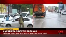 Ankara'yı sel vurdu