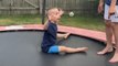 'YEAH!' - Brothers' amazing simultaneous flips on trampoline leave younger bro THRILLED!